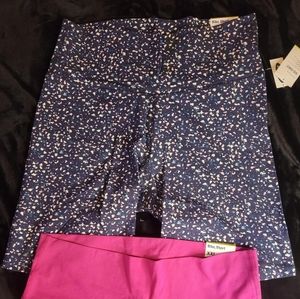 bundle pack of bike shorts extra high rise. inseam 8. brand new with tag